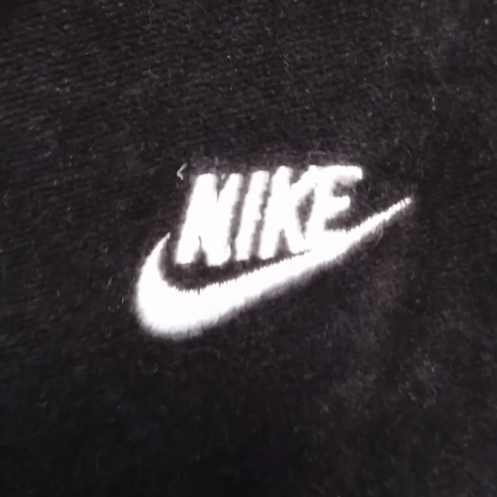 Nike black velour hoodie Sz M